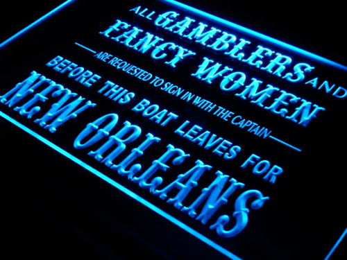 GAMBLERS FANCY WOMEN Bar Beer Neon Light Sign